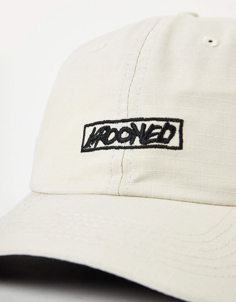 Krooked Moonsmile Script Strapback Cap - Natural/Black