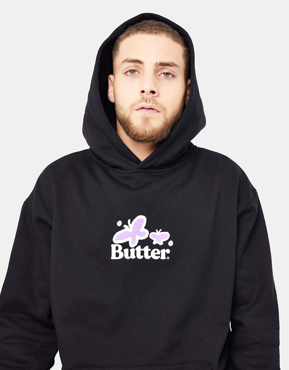 Butter Goods Wander Pullover Hoodie Black