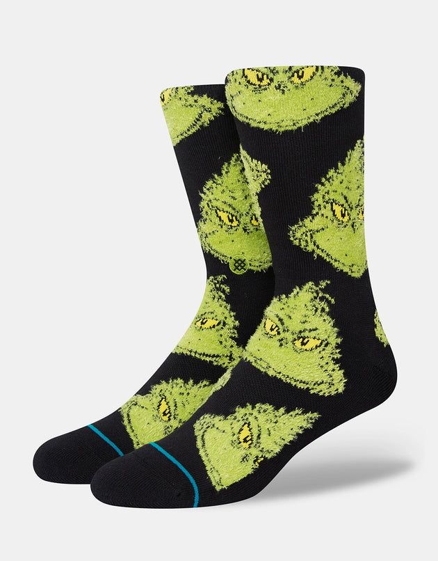 Stance x The Grinch Mean One Crew Socks - Black