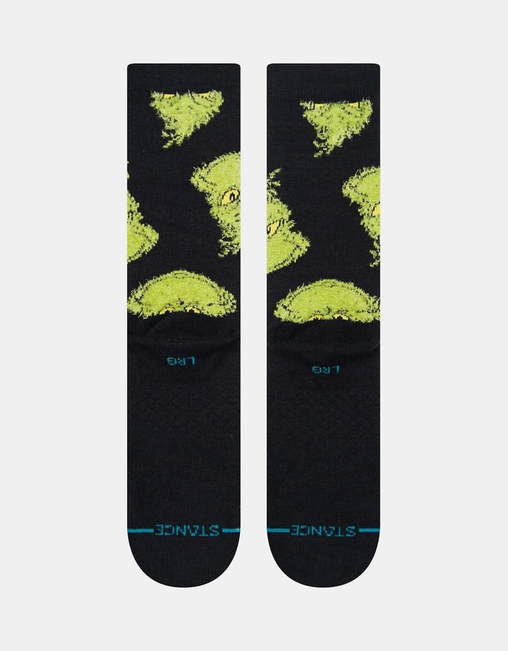 Stance x The Grinch Mean One Crew Socks - Black