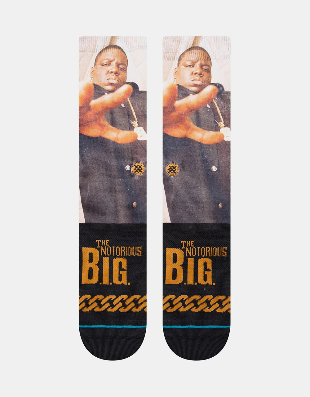 Stance x Notorious B.I.G The King Of Ny Crew Socks - Black