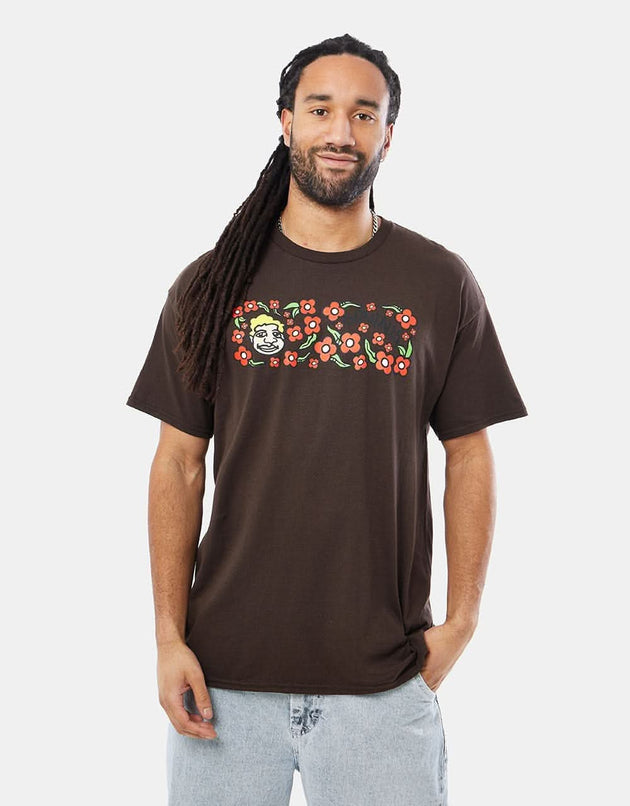 Krooked Sweatpants T-Shirt - Dark Chocolate/Multi