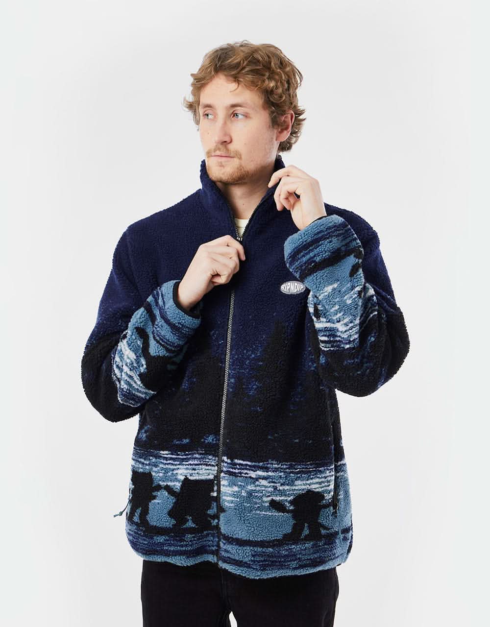 RIPNDIP Cosmic Meadow Sherpa Jacket - Purple/Slate – Route One