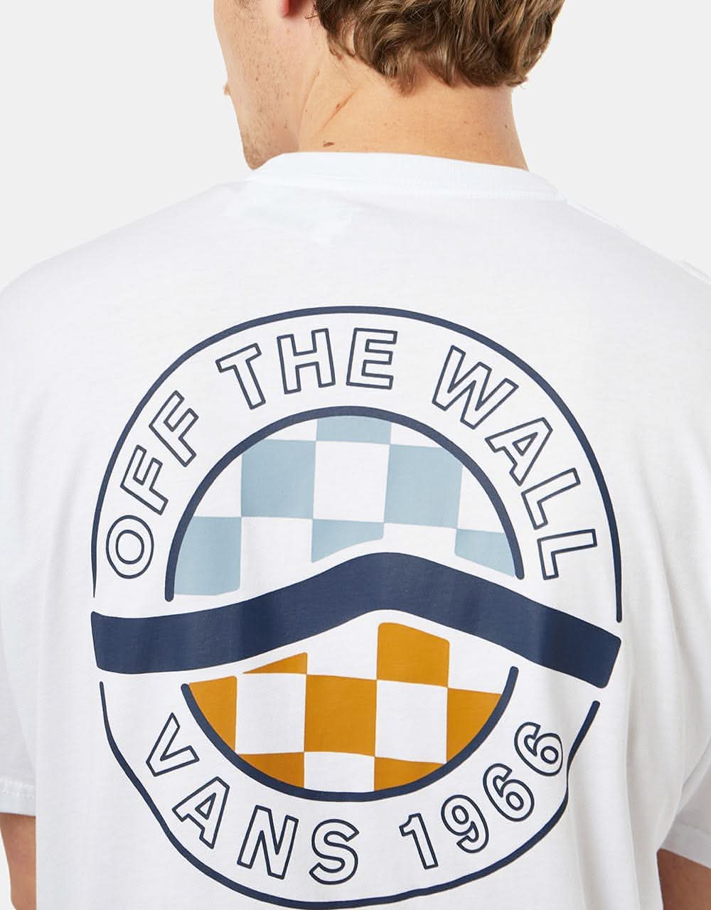 Vans Circle Sidestripe T-Shirt - White