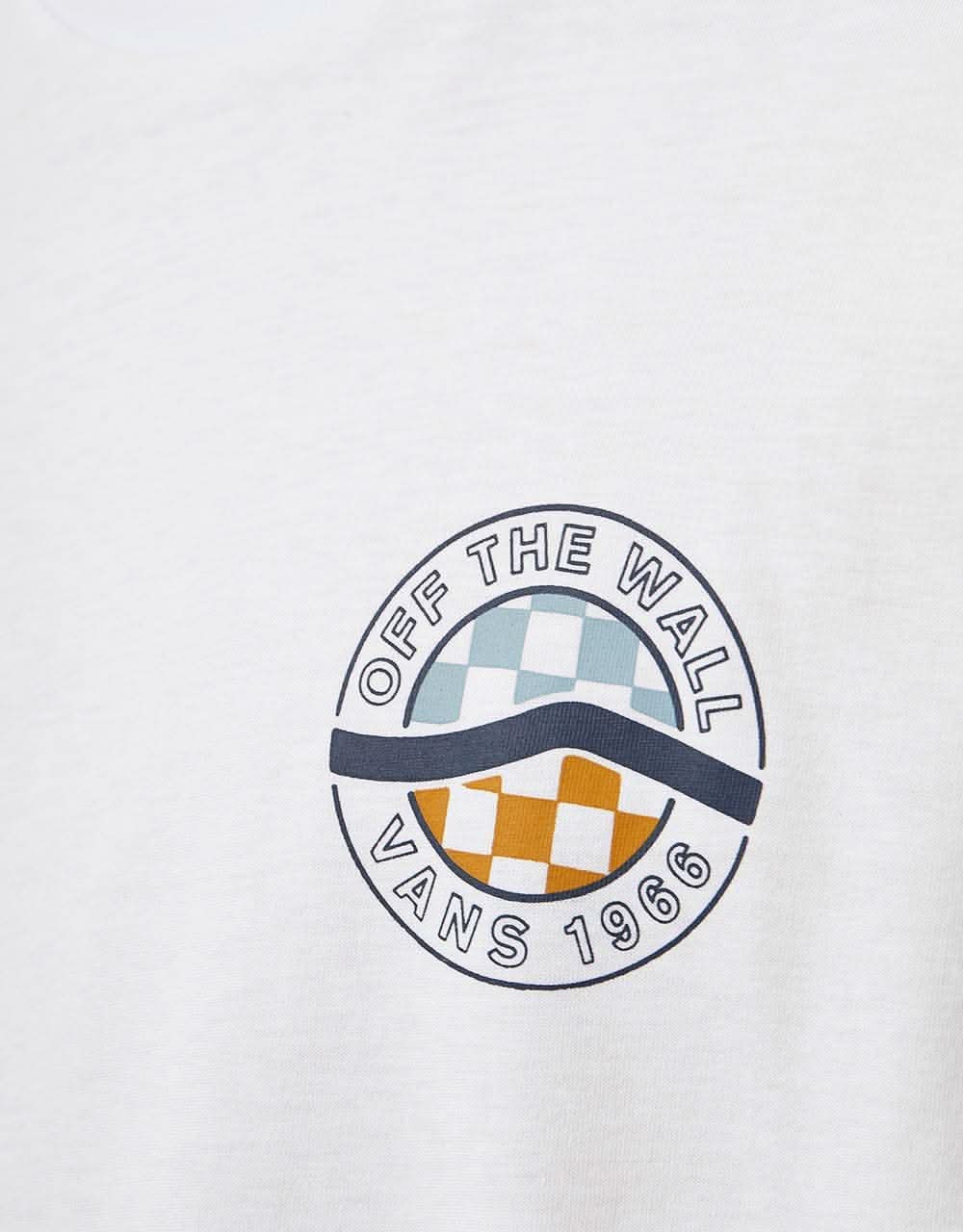 Vans Circle Sidestripe T-Shirt - White