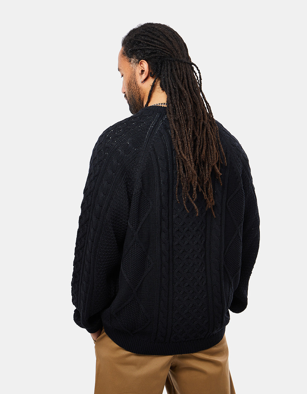 Nike Cable Knit Sweater - Black
