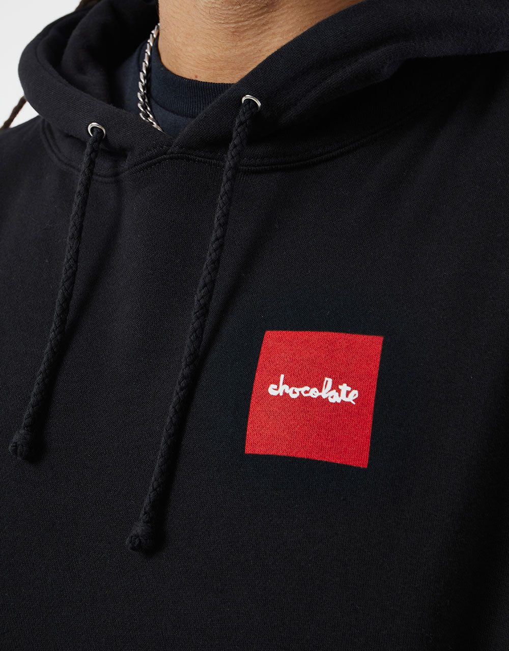 Chocolate Chunk Square Pullover Hoodie - Black