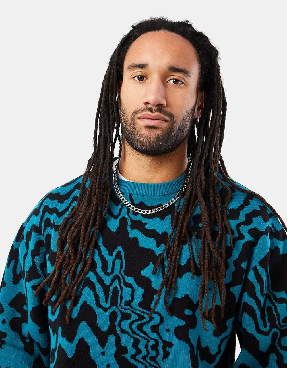 Santa Cruz Acidic Knit Crew - Verdigris