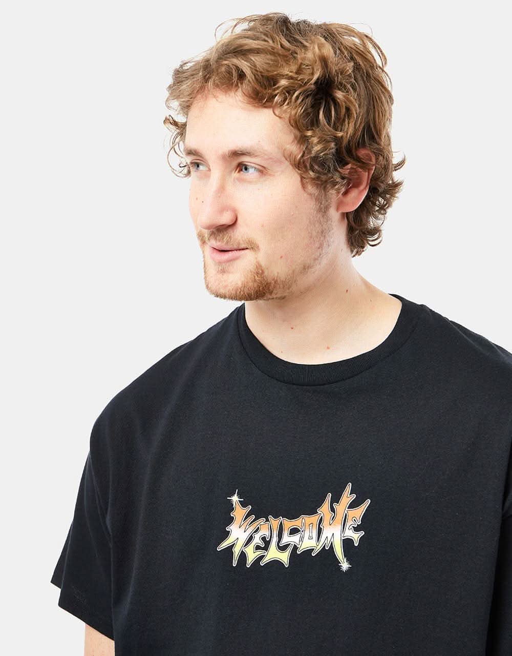 Welcome Vamp Shrine T-Shirt - Black/Red/Yellow