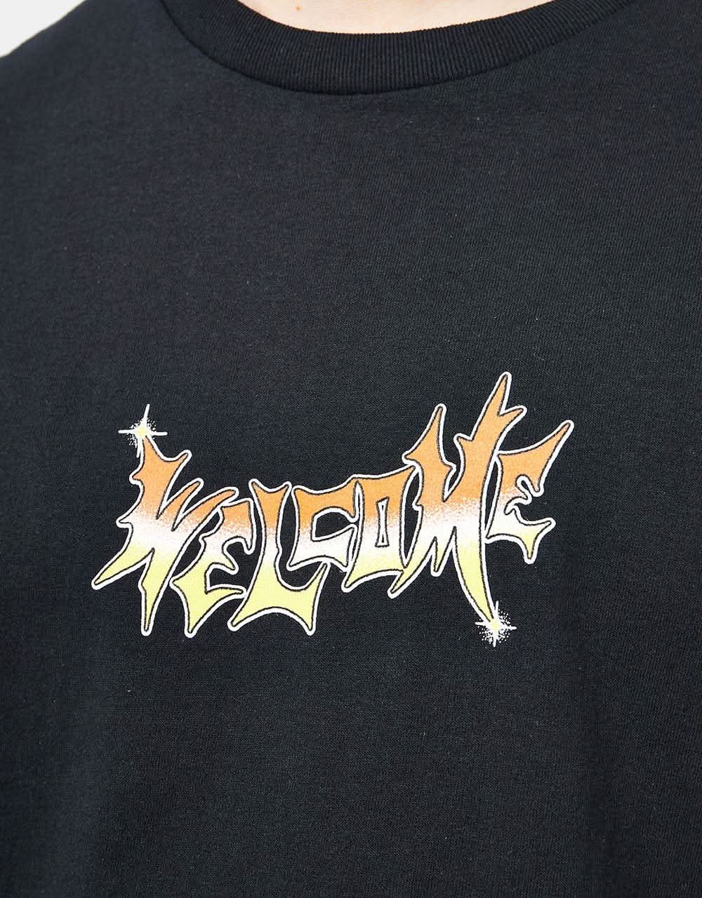 Welcome Vamp Shrine T-Shirt - Black/Red/Yellow