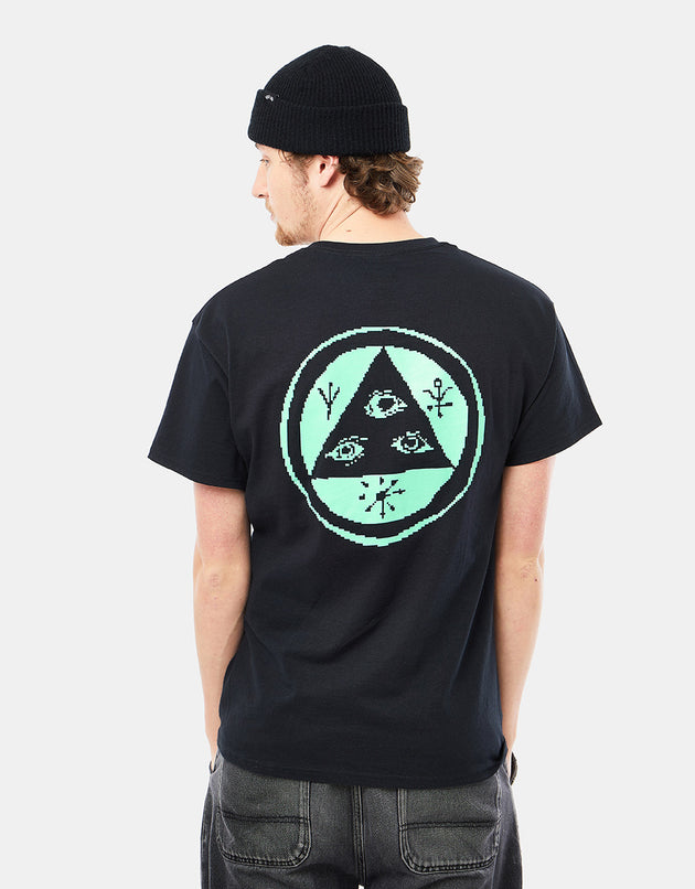Welcome Pixel Tali T-Shirt - Black/Green