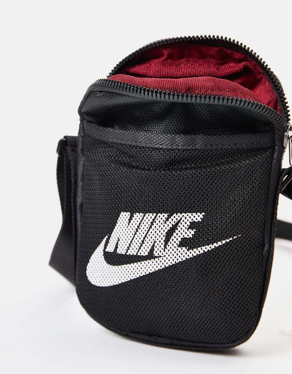 Nike Heritage Cross Body Bag - Black/Black/White