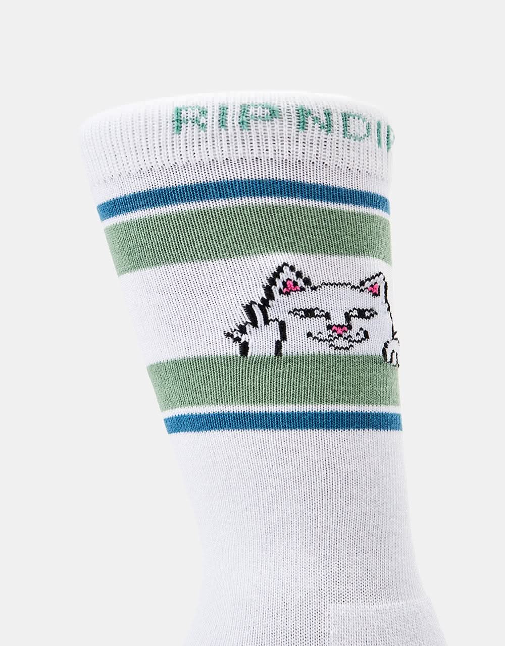 RIPNDIP Peeking Nermal Socks - Pine/Slate