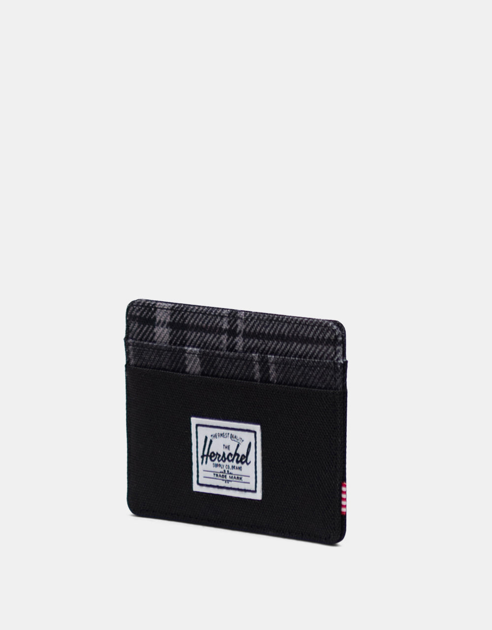 Herschel Supply Co. Charlie RFID Card Holder - Black/Grayscale Plaid