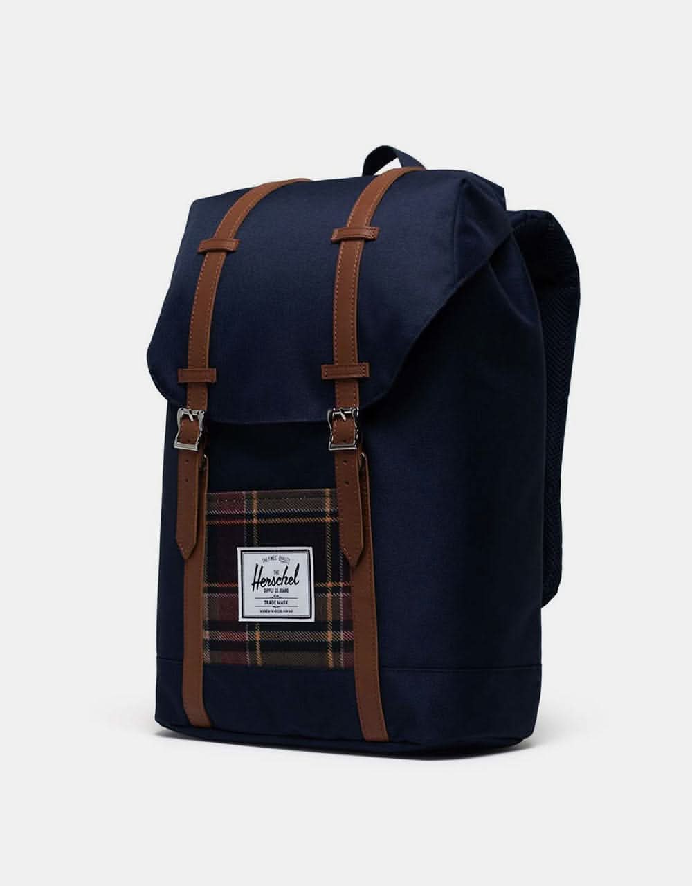 Herschel Supply Co. Retreat Backpack - Peacoat/Peacoat Plaid