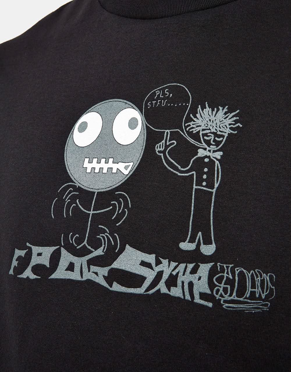 Frog Quiet Frog Logo T-Shirt - Black