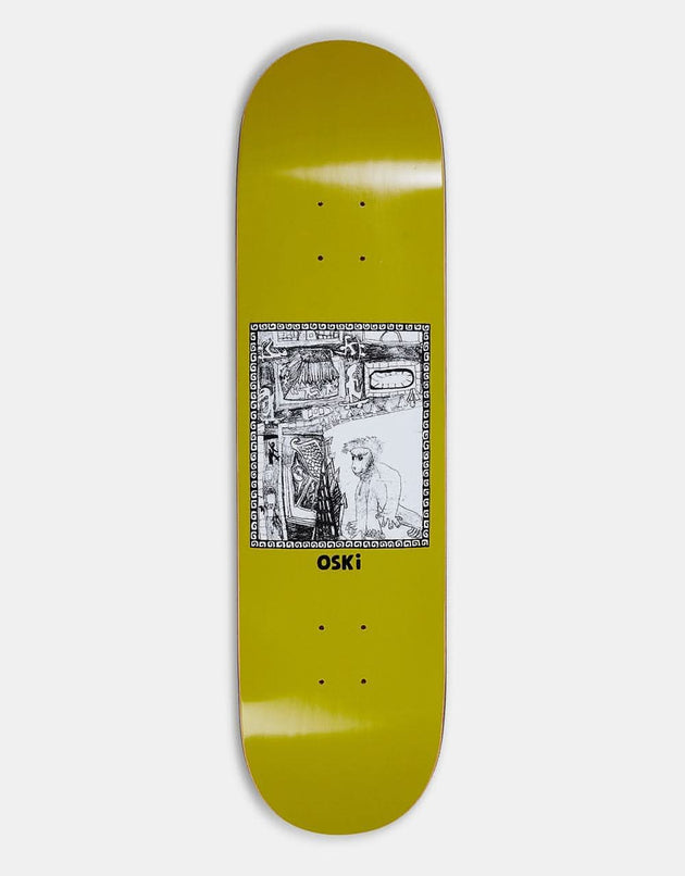 Polar Rosenberg Gorilla King Skateboard Deck - Olive
