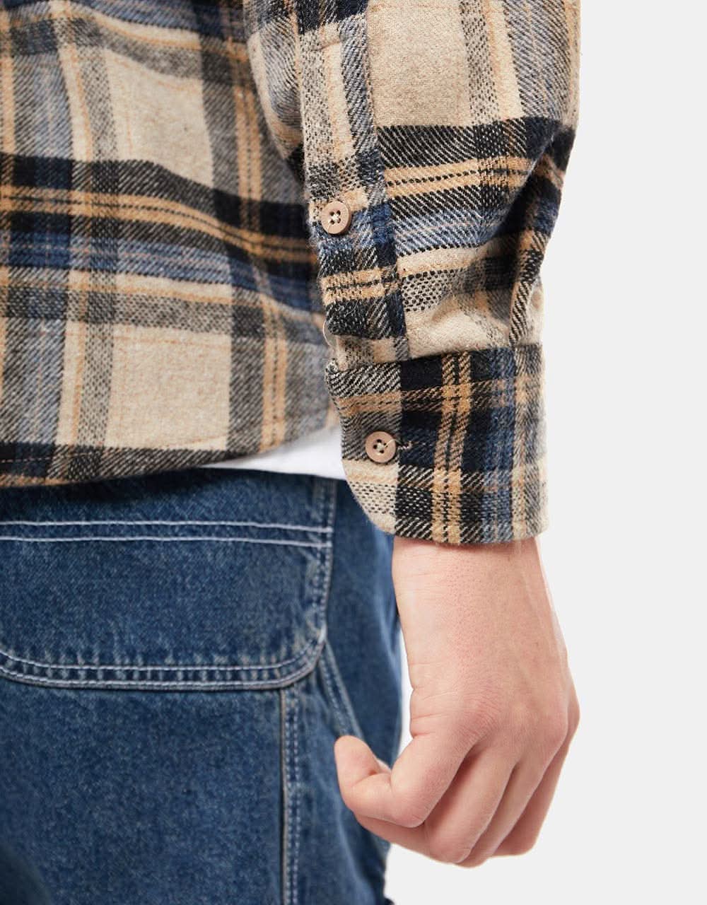 Route One Logan Flannel Shirt - Natural