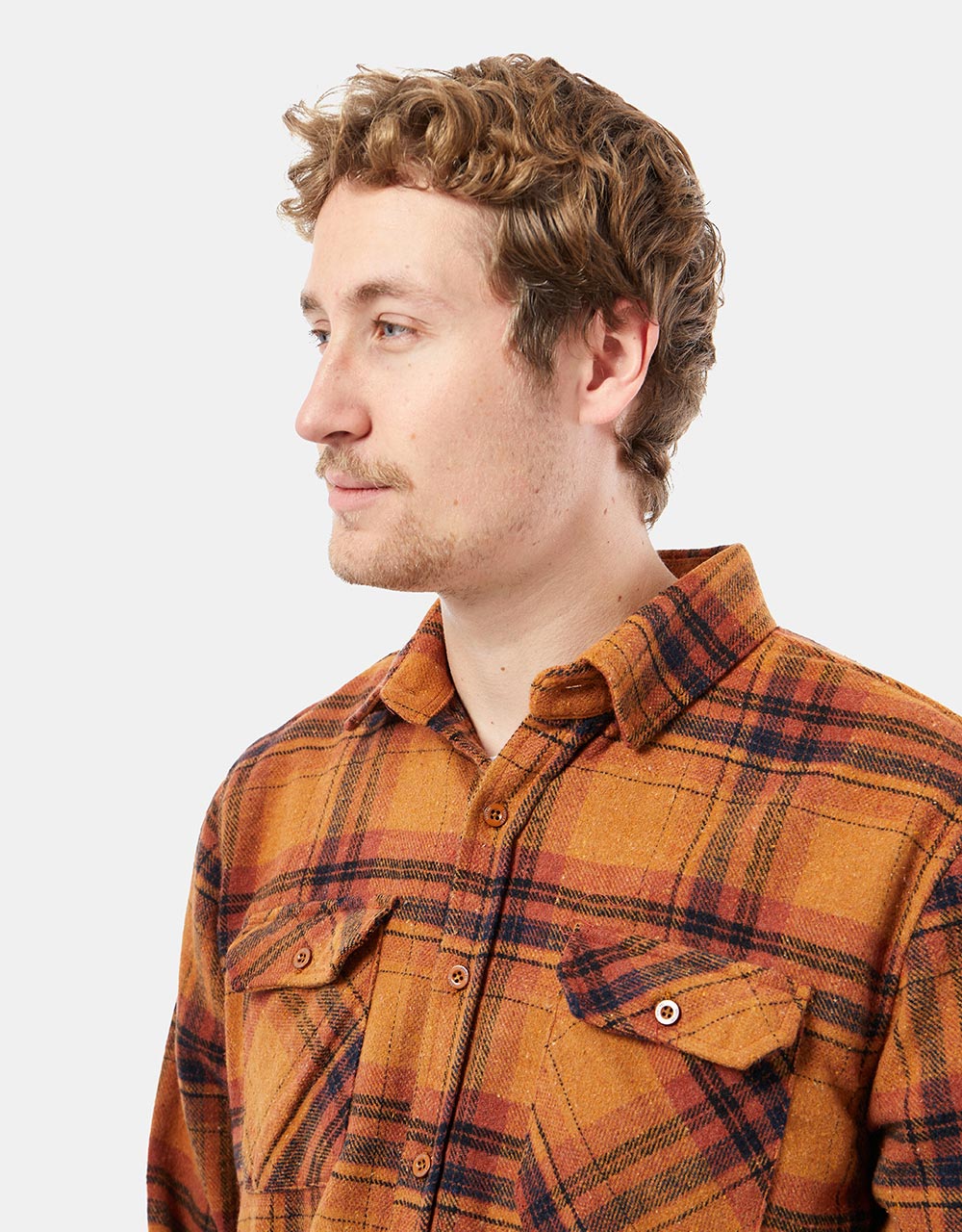 Route One Logan Flannel Shirt - Ginger