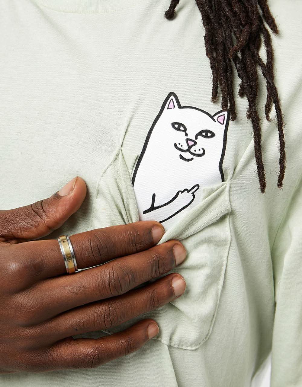 RIPNDIP Lord Nermal Pocket L/S T-Shirt - Sage