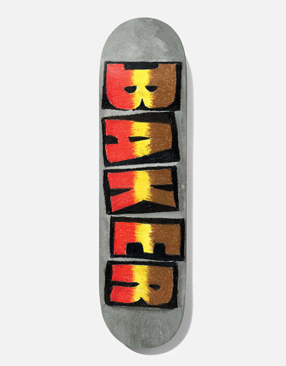 Baker T-Funk Yellow Stripe Brand Logo Skateboard Deck - 8"