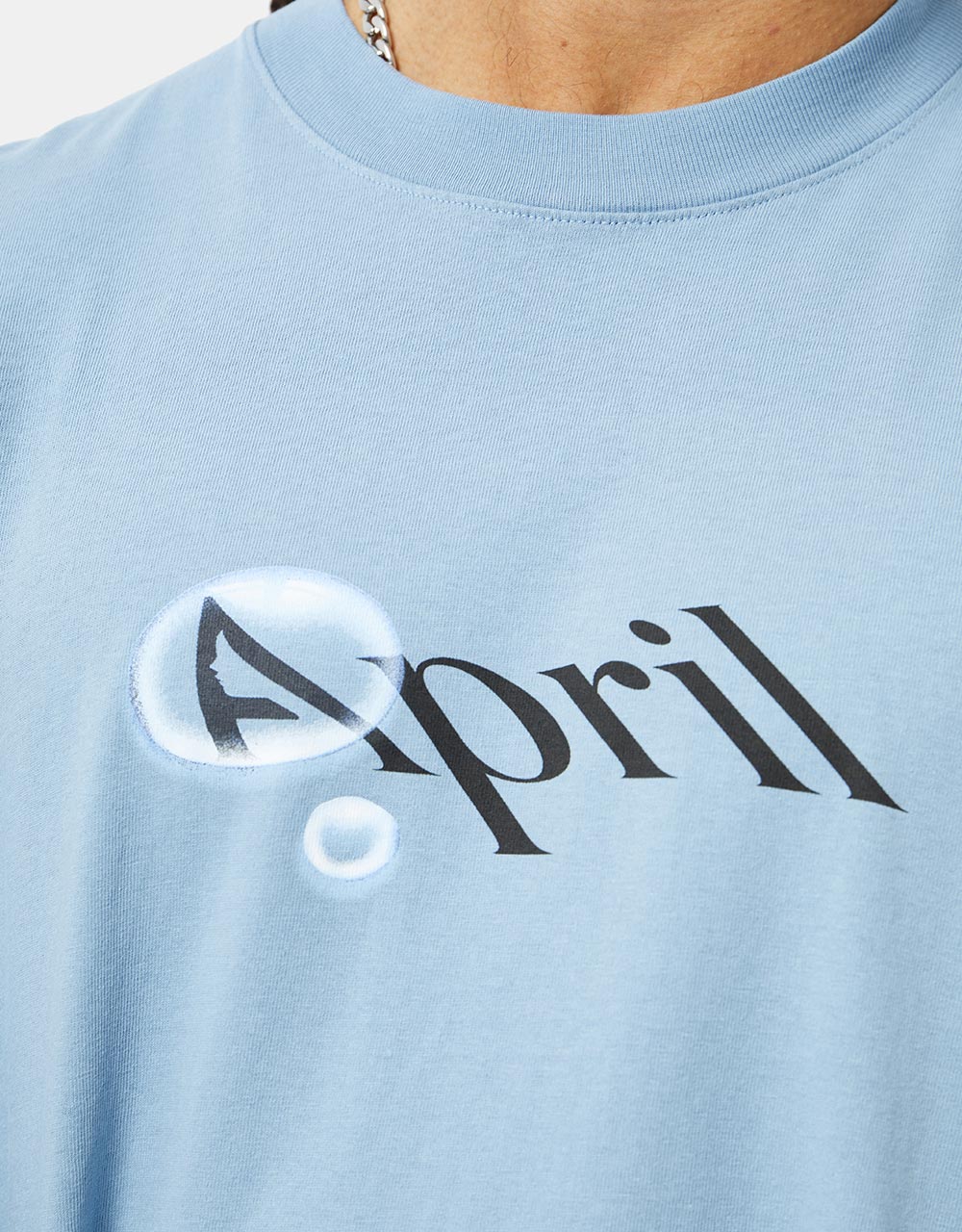 April Bubble T-Shirt - Clear Blue