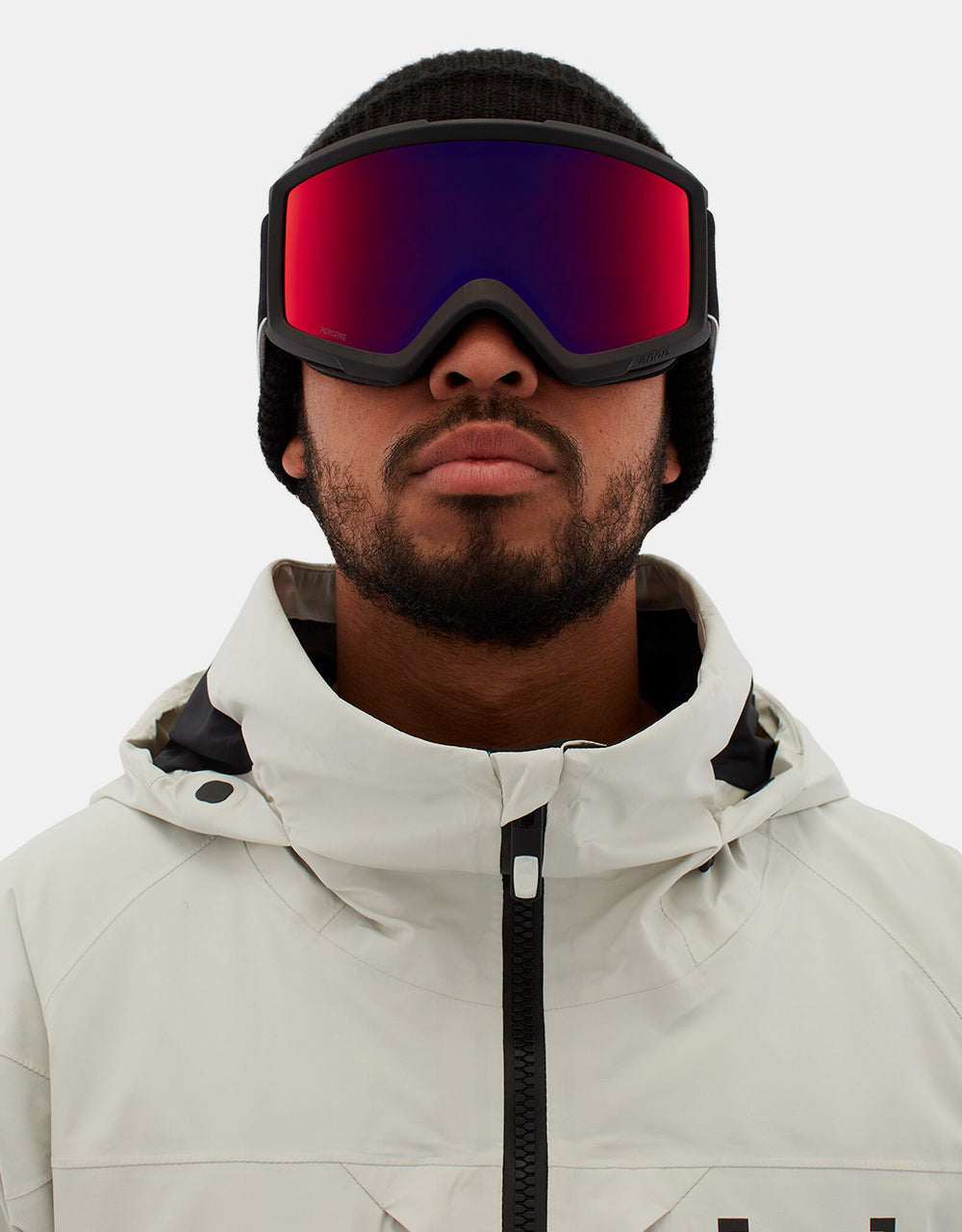 Anon Helix 2.0 Snowboard Goggles - Black/Perceive Sunny Red
