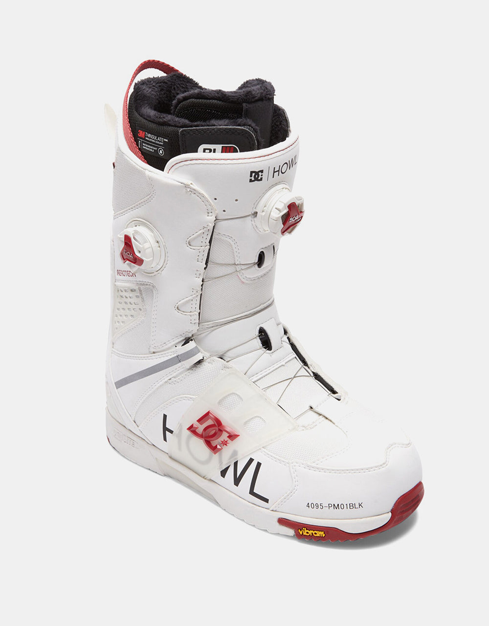 DC x Howl Phantom 2023 Snowboard Boots - White/Red