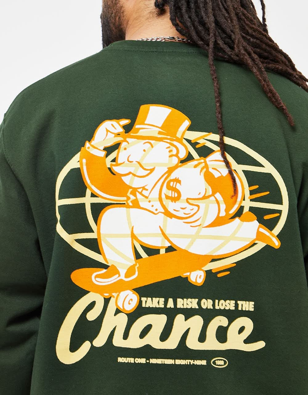 Route One What Are The Chances Sweatshirt - Forest Green