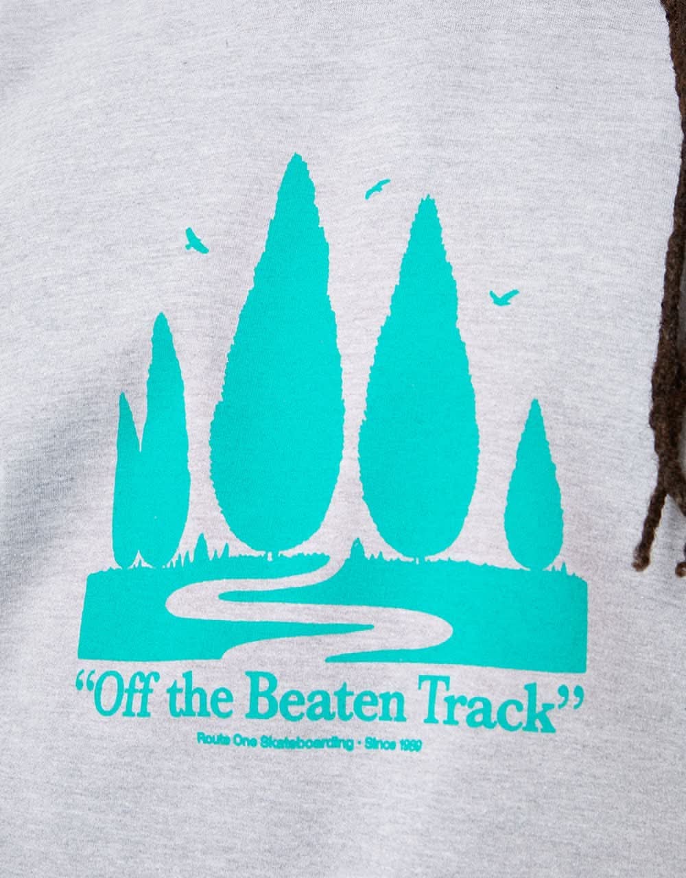 Route One Off The Beaten Track Sweatshirt - Heather Grey