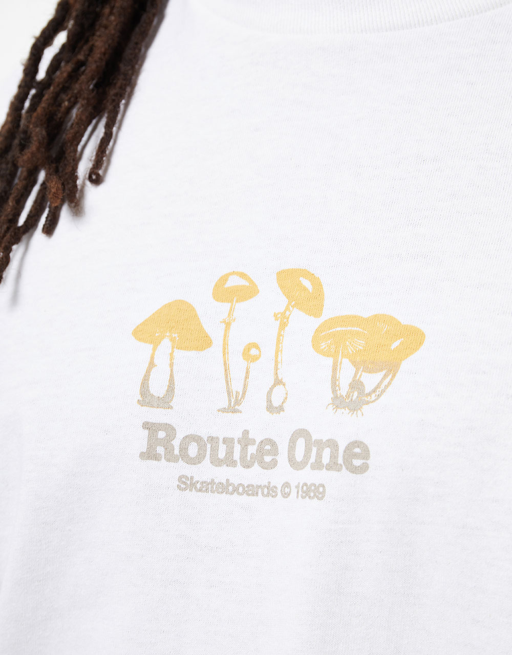 Route One Poisonous Mushrooms T-Shirt - White