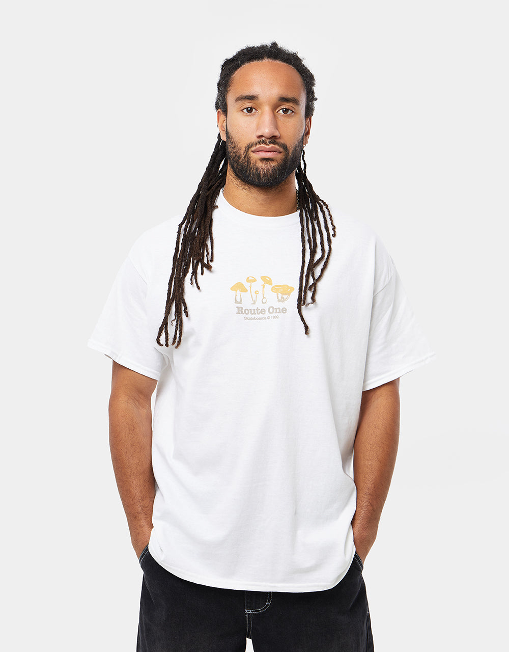 Route One Poisonous Mushrooms T-Shirt - White