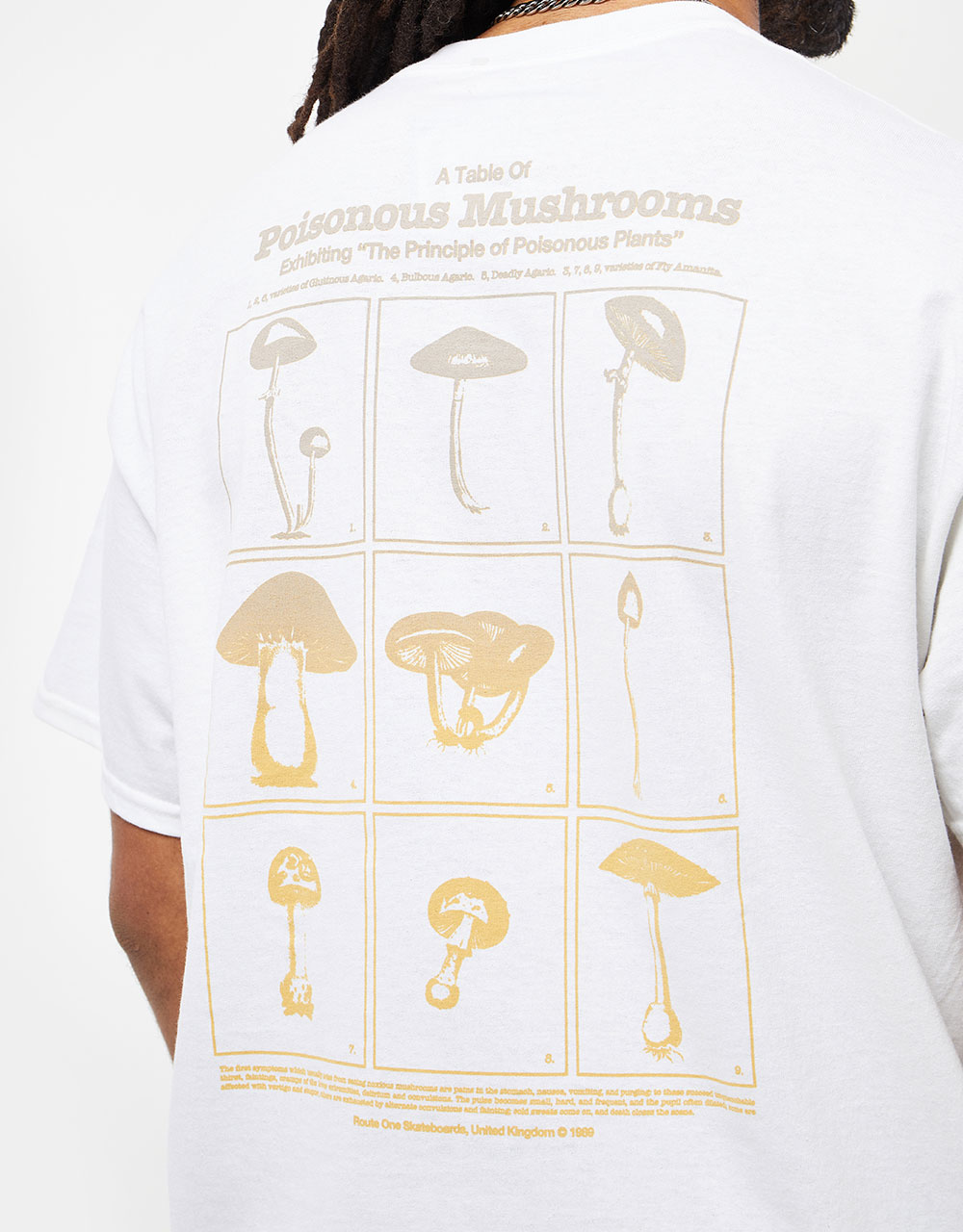 Route One Poisonous Mushrooms T-Shirt - White