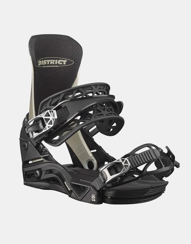 Salomon District Pro Team 2023 Snowboard Bindings - Metallic Gold