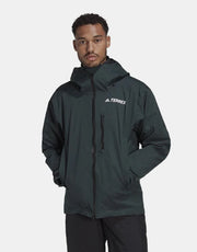 adidas Terrex Resort 3in1 2023 Snowboard Jacket - Shadow Green/Black