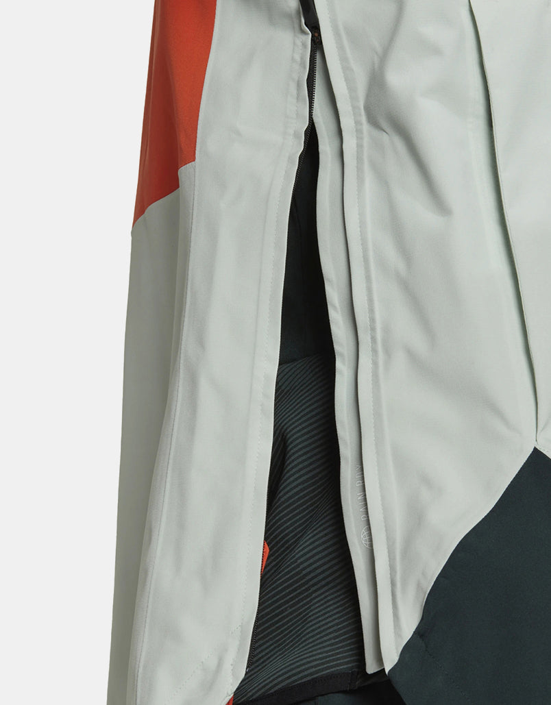 adidas Terrex 2L Anorak 2023 Snowboard Jacket - Semi Impact Orange/Shadow Green/Lineen Green