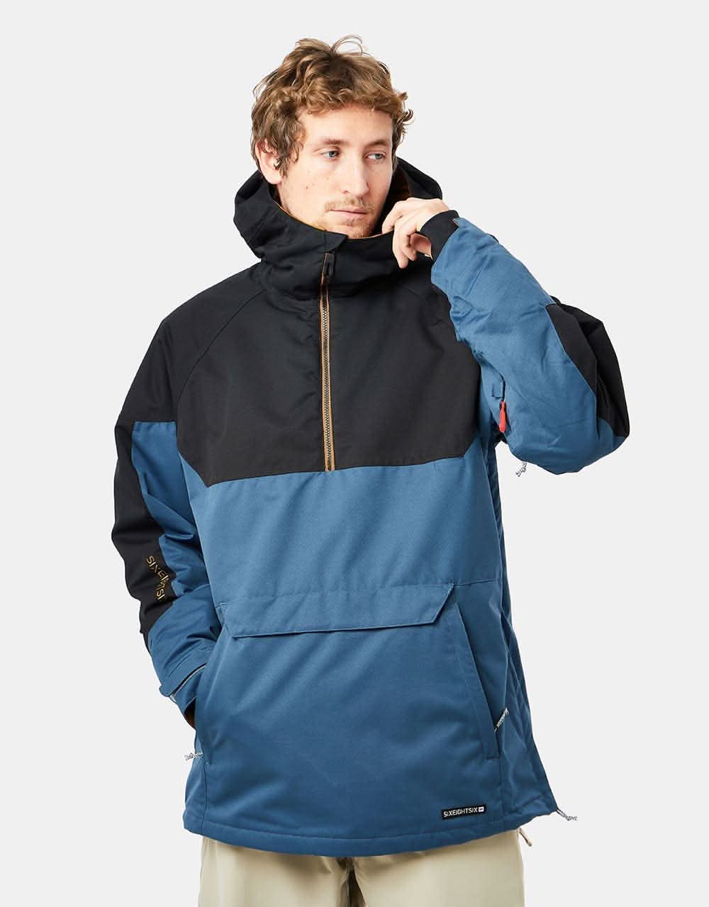 686 Renewal Anorak 2023 Snowboard Jacket - Orion Blue Colourblock