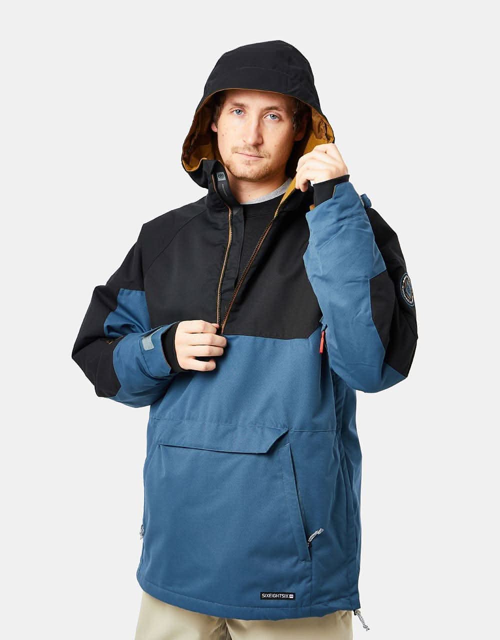 686 Renewal Anorak 2023 Snowboard Jacket - Orion Blue Colourblock