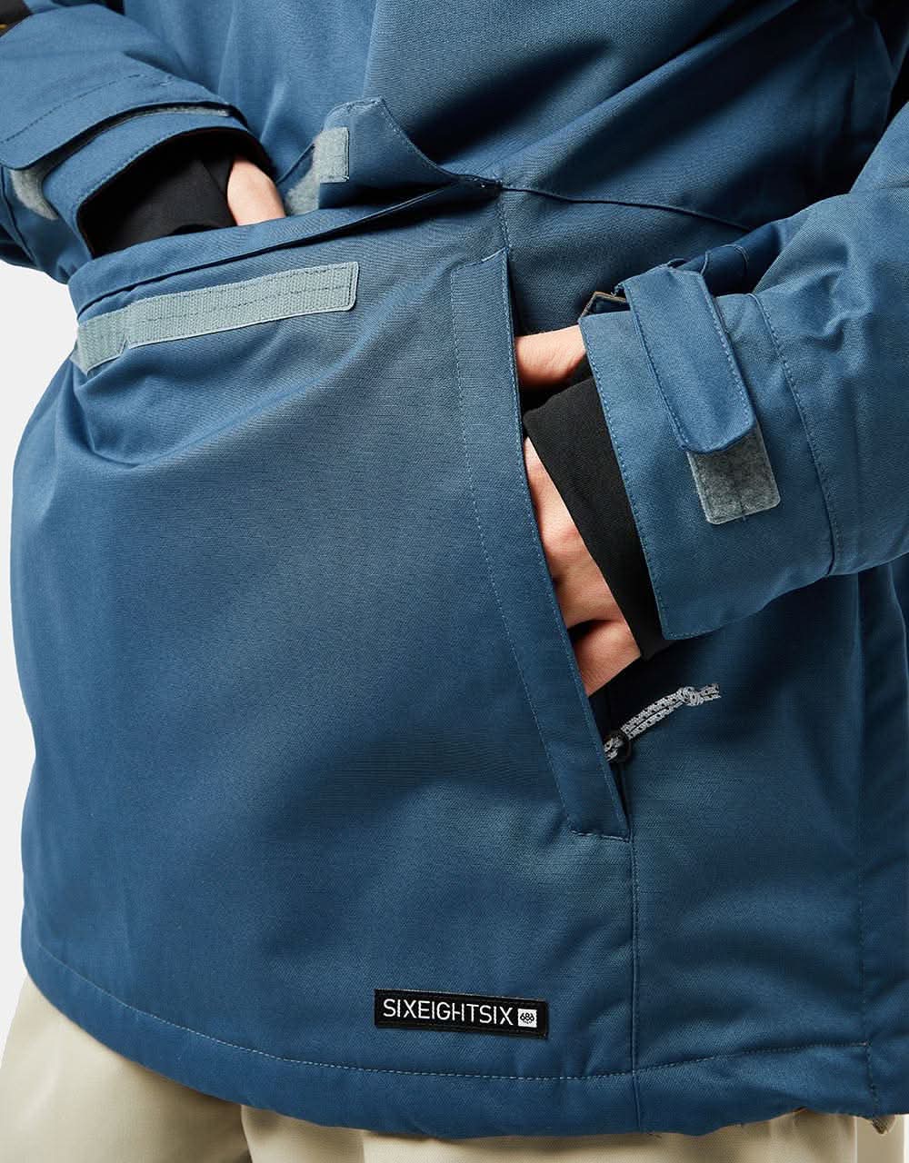 686 Renewal Anorak 2023 Snowboard Jacket - Orion Blue Colourblock