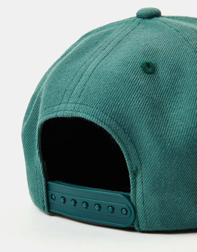 Brixton Linwood C MP Snapback Cap - Spruce/Off White