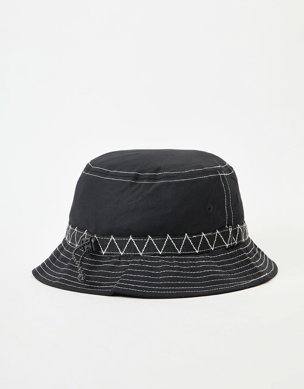 Butter Goods Terrain Contrast Stitch Bucket Hat - Black