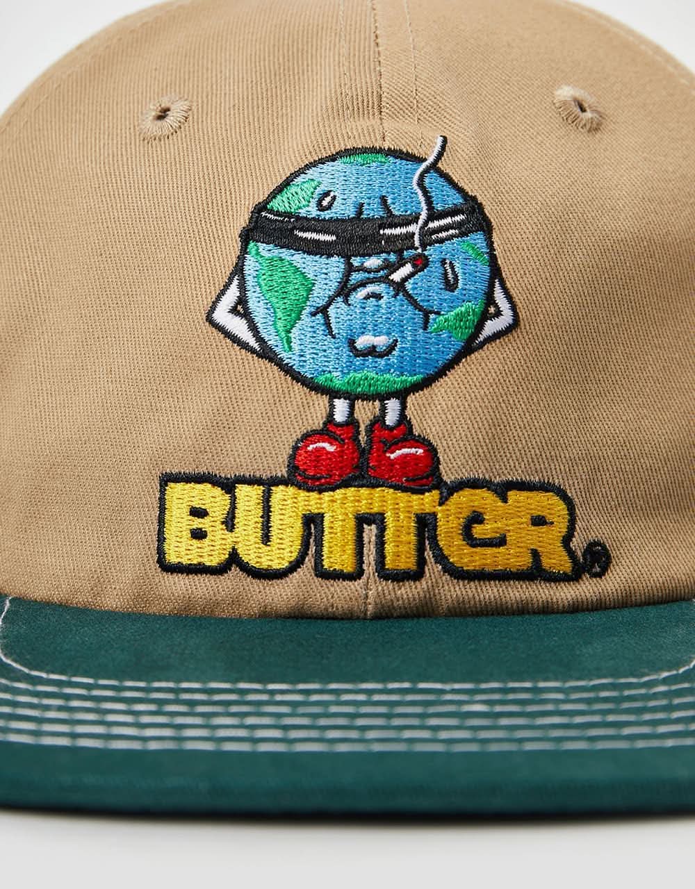 Butter Goods Blindfold 6 Panel Cap Khaki/Forest