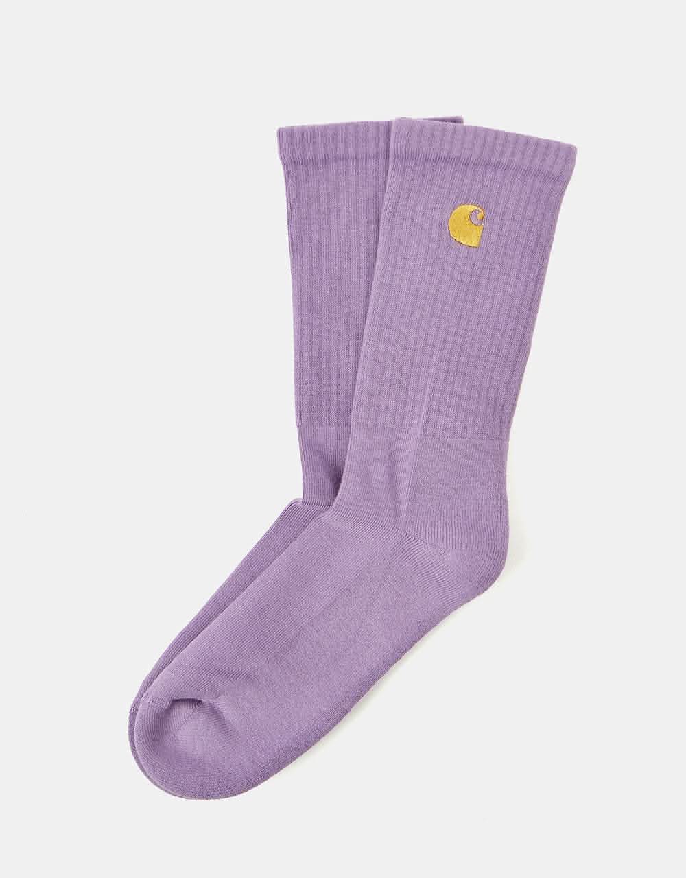 Carhartt WIP Chase Socks - Violanda/Gold