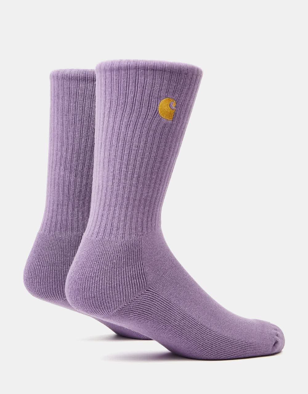 Carhartt WIP Chase Socks - Violanda/Gold