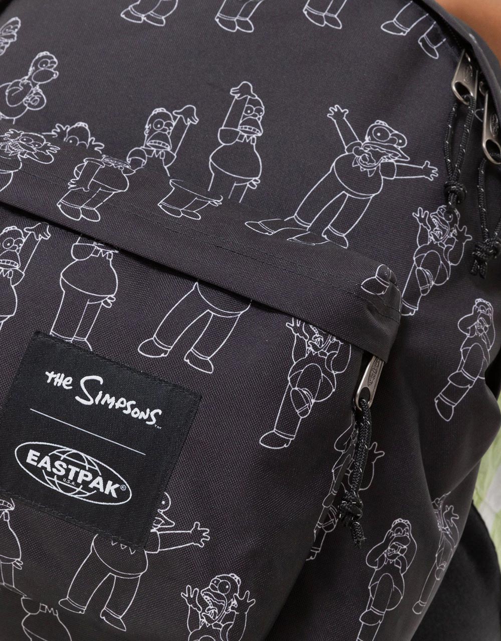 Eastpak x The Simpsons Padded Pak'R Backpack - Black