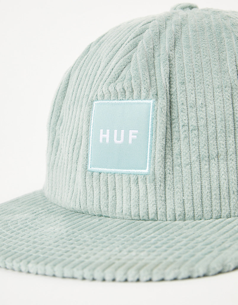 HUF Box Logo Cord Strapback Cap - Mint