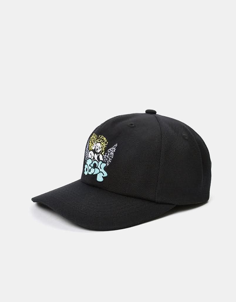 Obey Angel 6 Panel Snapback Cap - Black