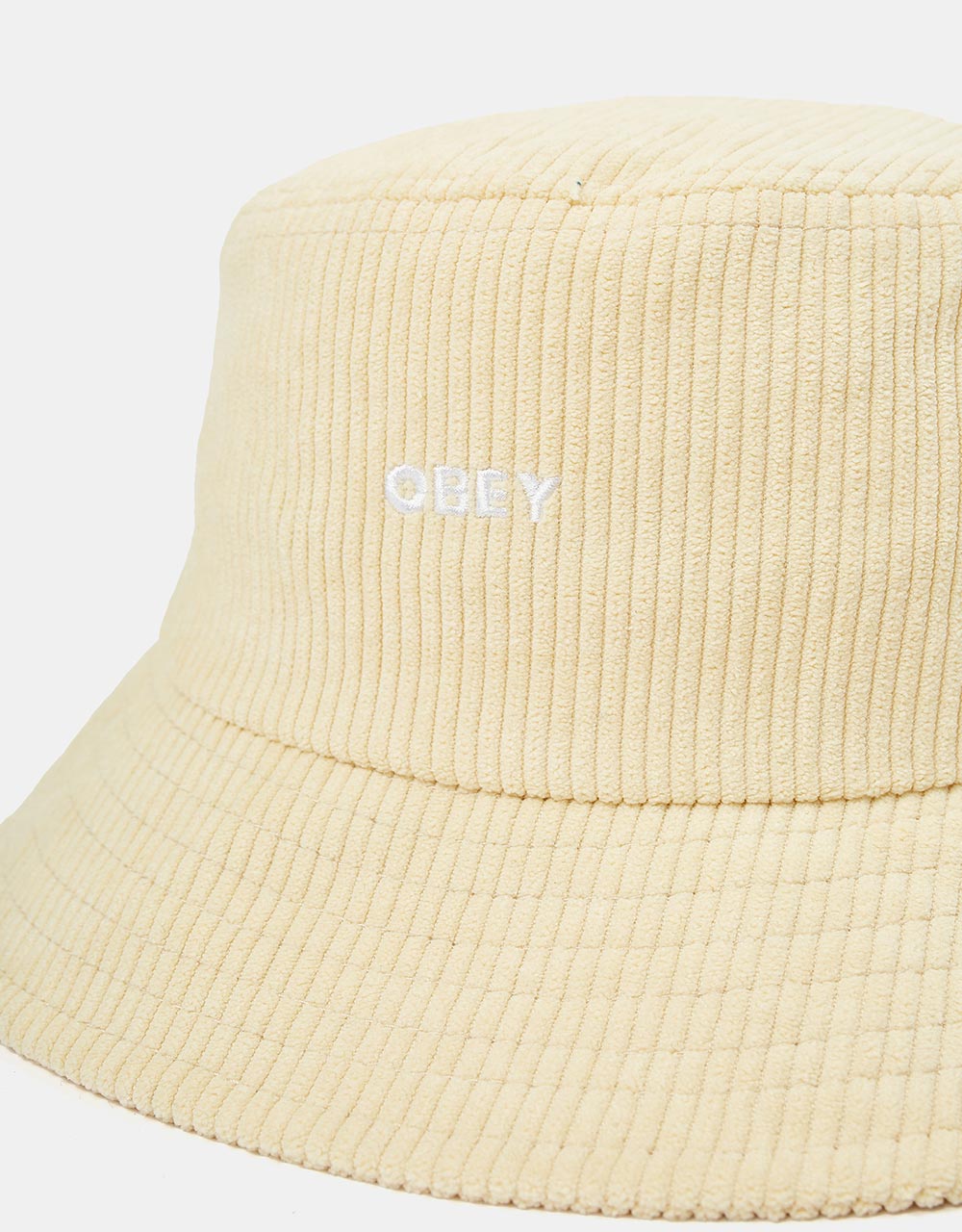 Obey Bold Cord Bucket Hat - Off White