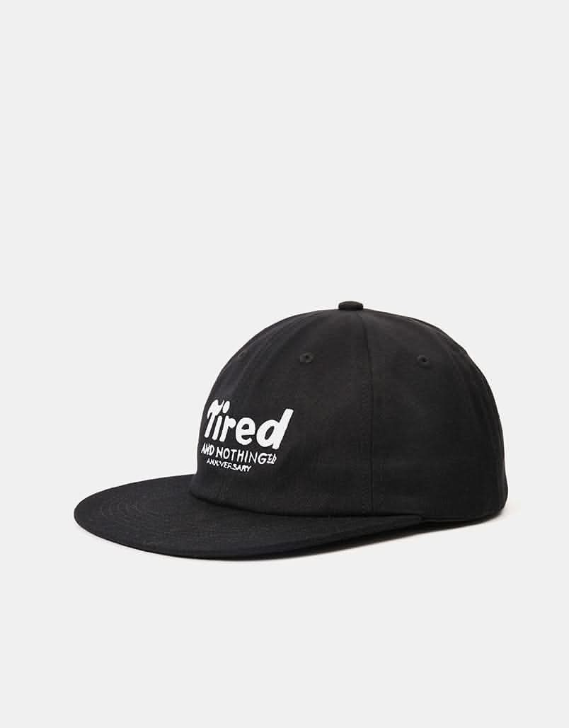 Tired Nothingth 6 Panel Cap - Black