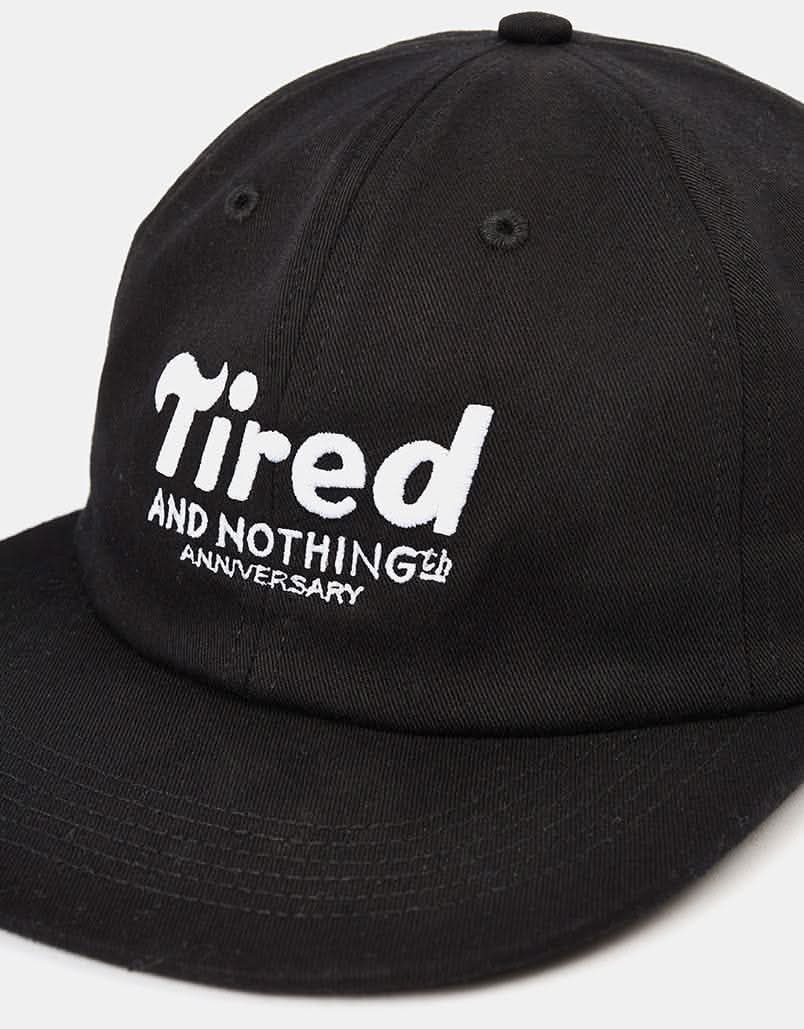 Tired Nothingth 6 Panel Cap - Black